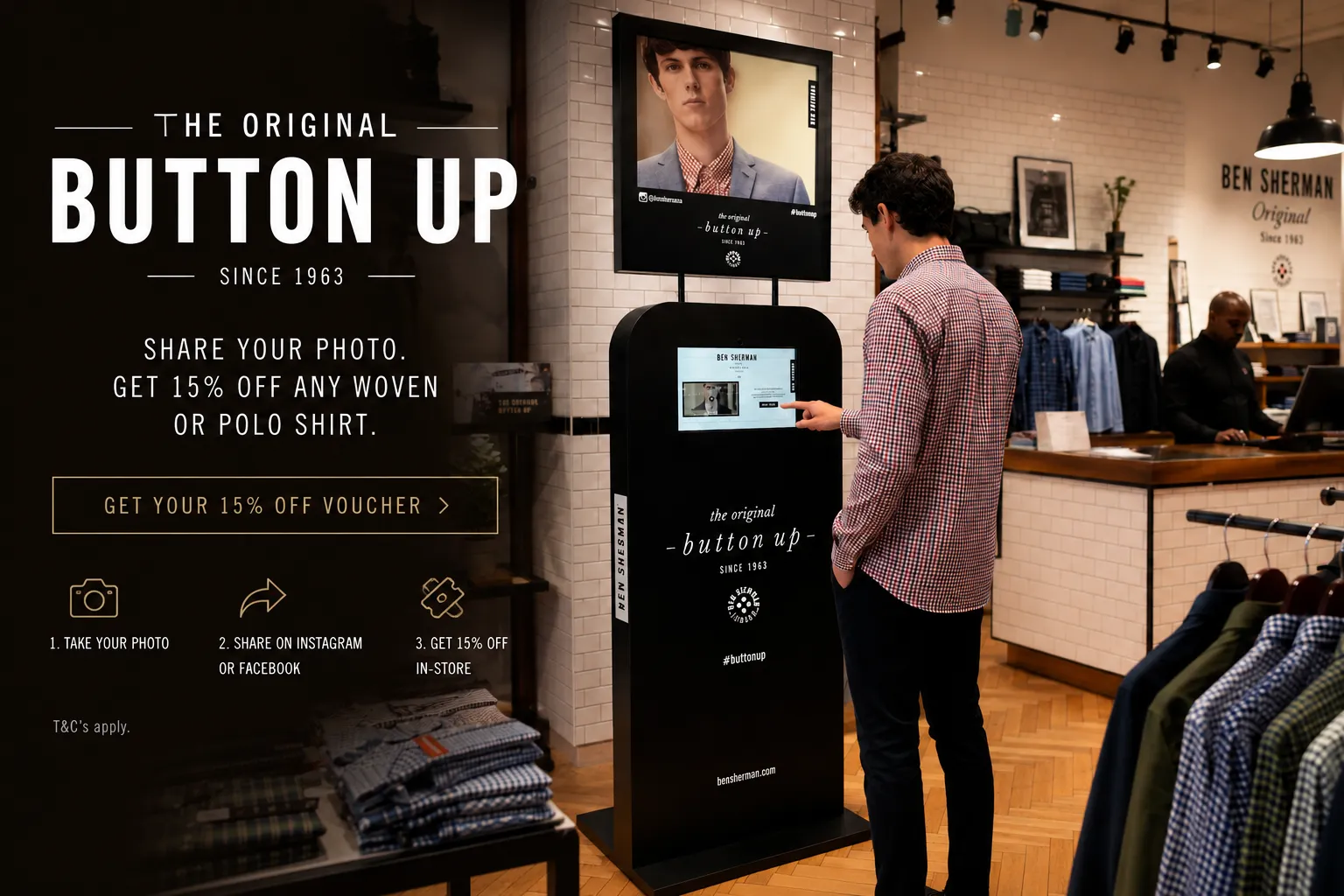 Ben Sherman — Button Up Instore Photobooth
