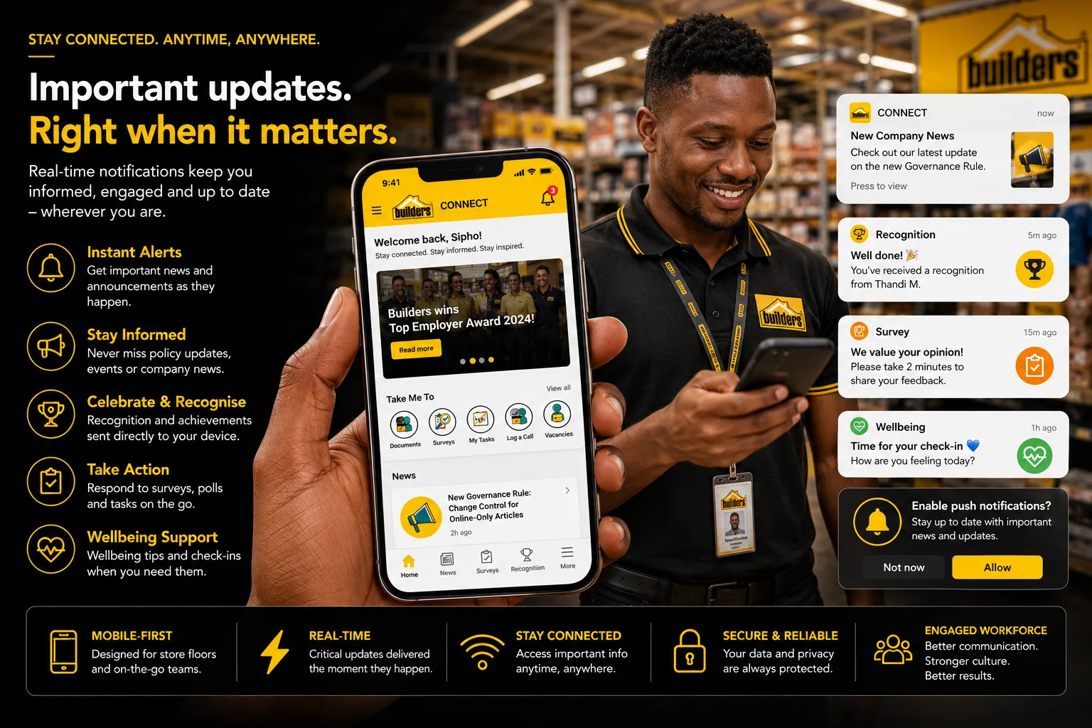 Mobile App & Push Notifications