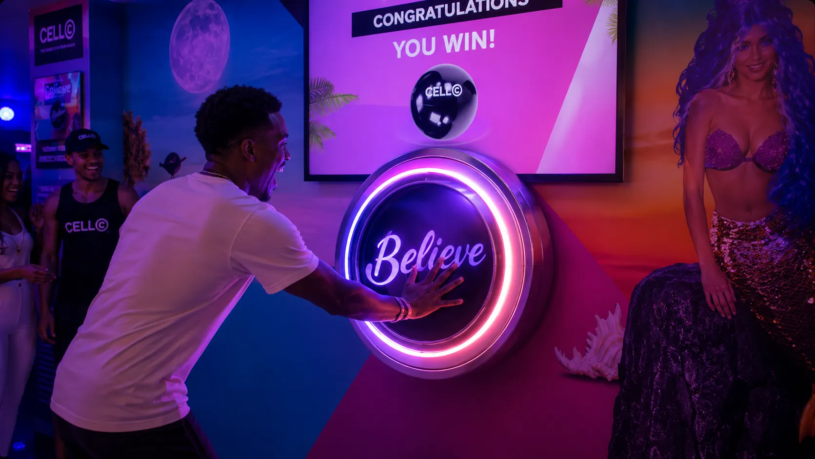 LED Push Button → Spinning Wheel → Activity / Quiz / Instant Prize