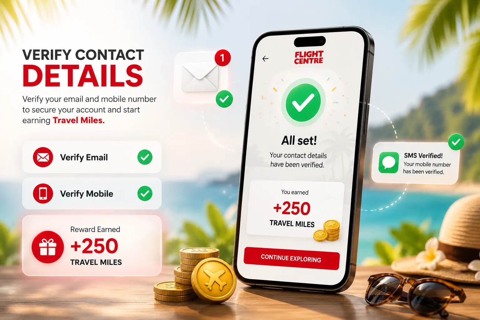 Verify Contact Details — Email & SMS OTP