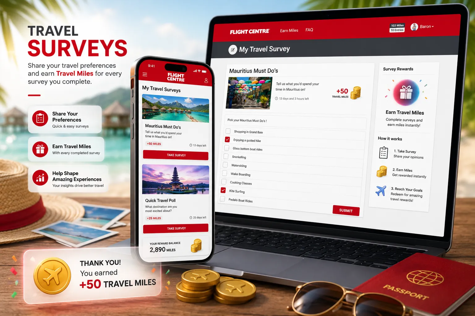 Travel Surveys — Earn Travel Miles for Insights