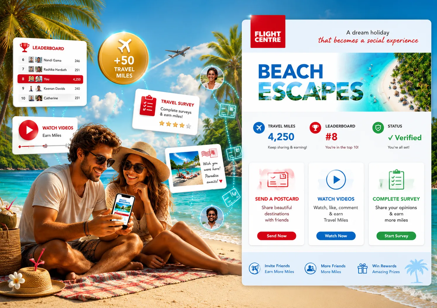 Flight Centre Beach Escapes Campaign