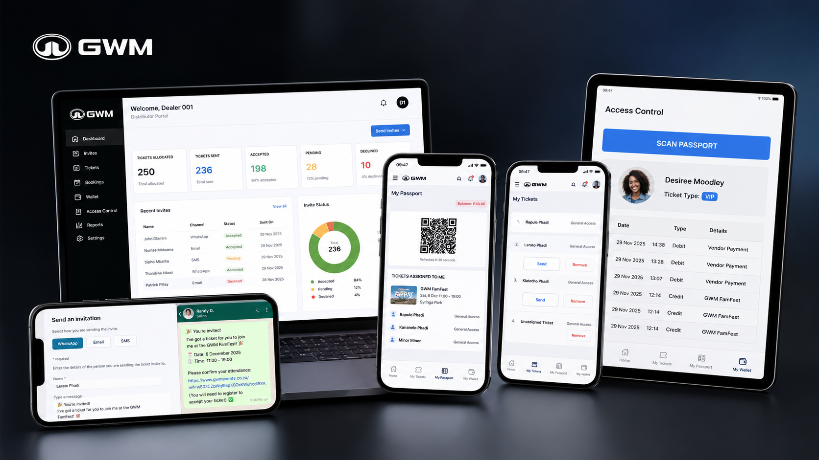 RSVP & Ticketing — White Label, Rotating QR Codes