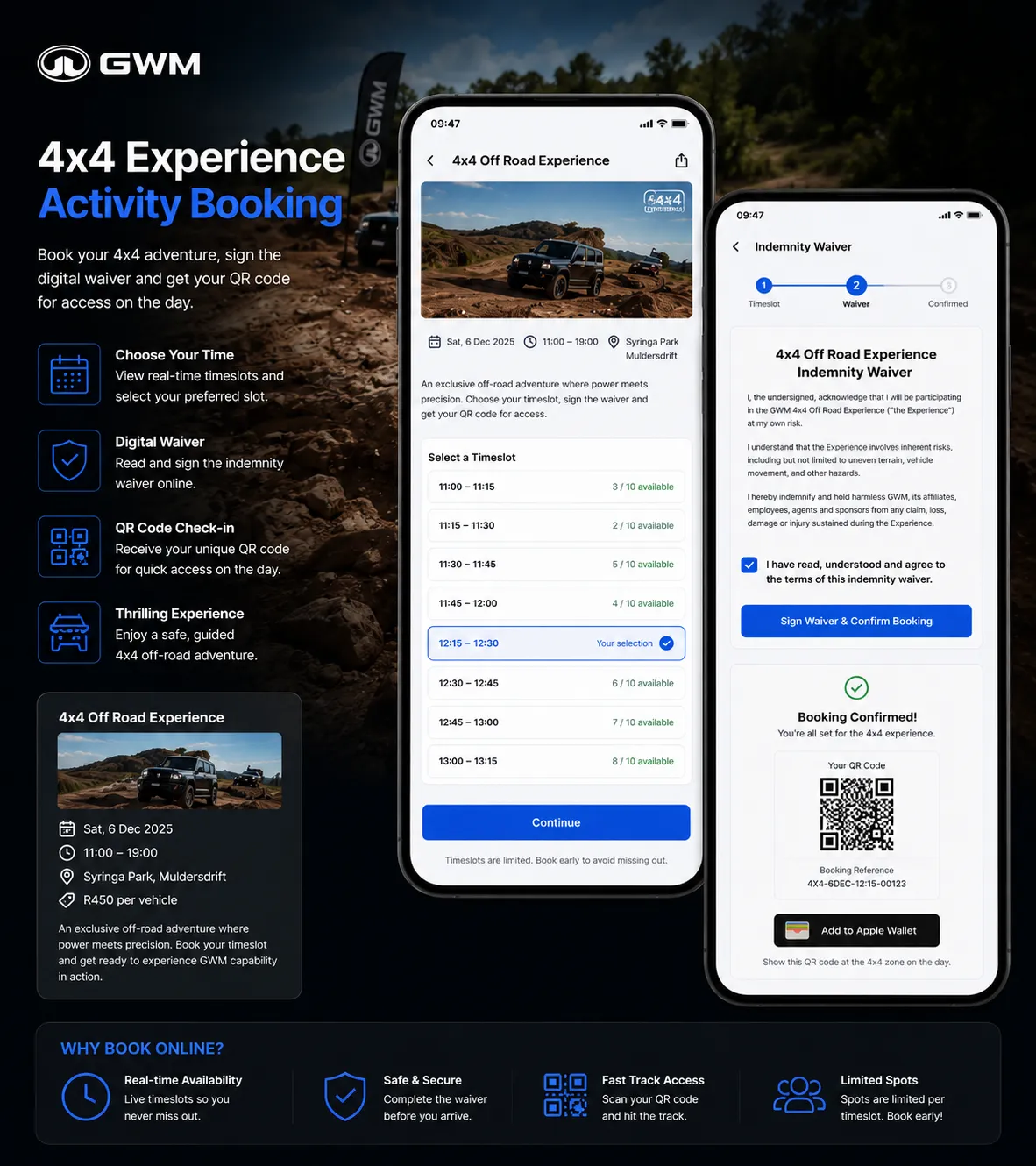 4x4 Off-Road Booking Engine