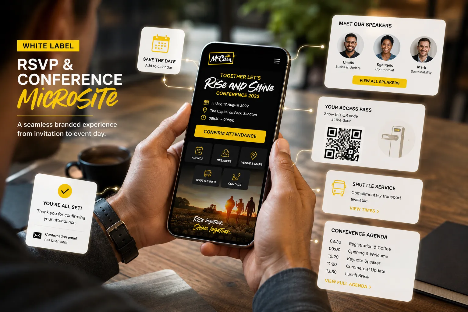 White-Label RSVP System & Conference Microsite