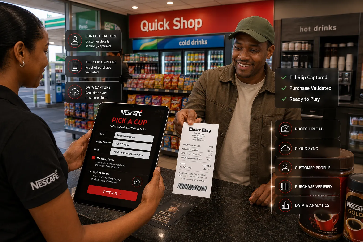 Custom iOS iPad App — Promoter Interface