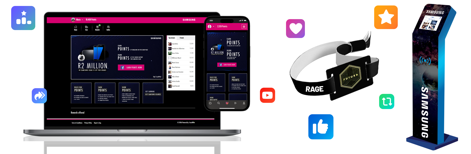 Samsung Rage Festival White-Label Consumer Engagement Platform